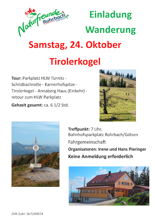 Bild Wanderung Tirolerkogel 2026
